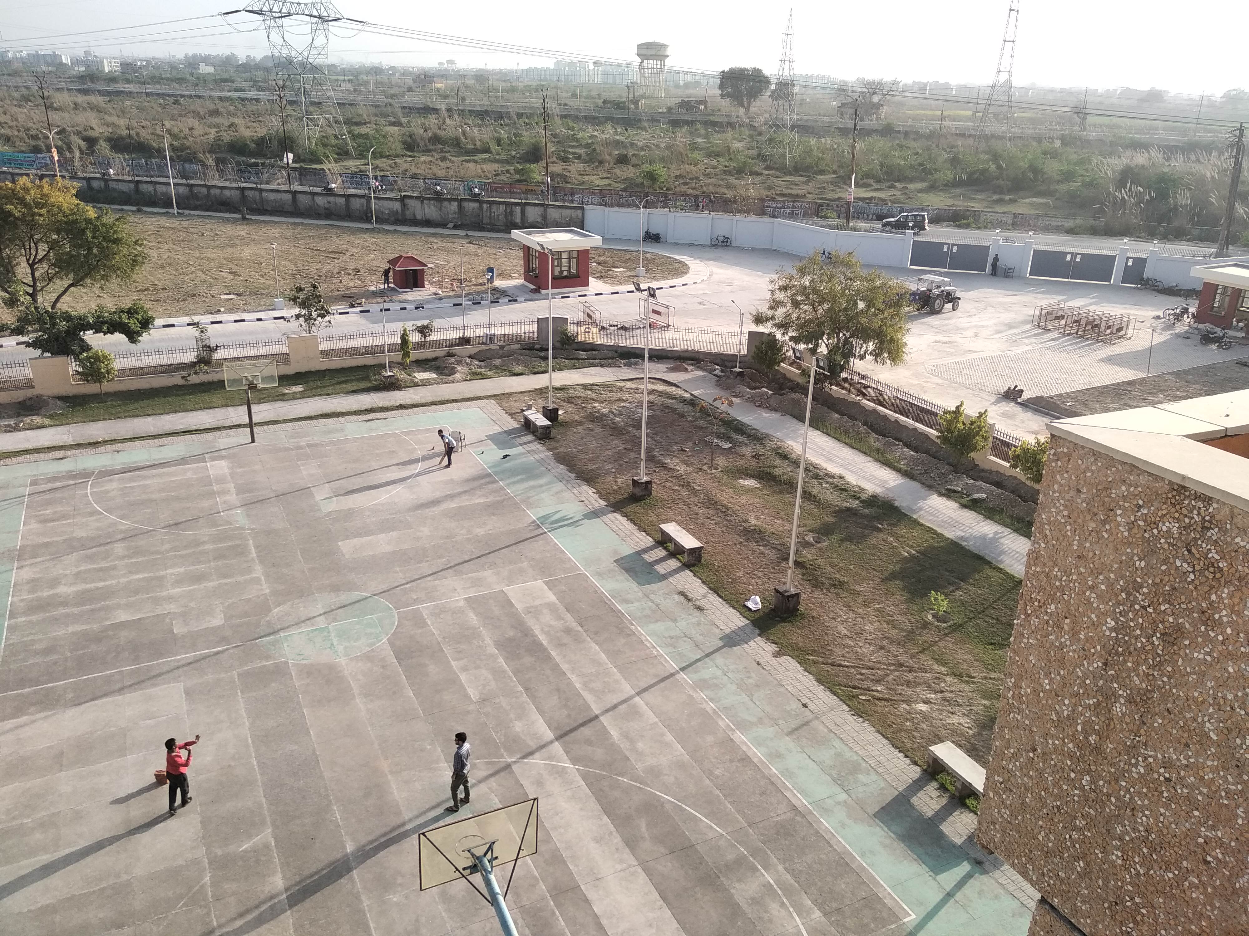 View toward Hall 10 from Hall 11 terrace