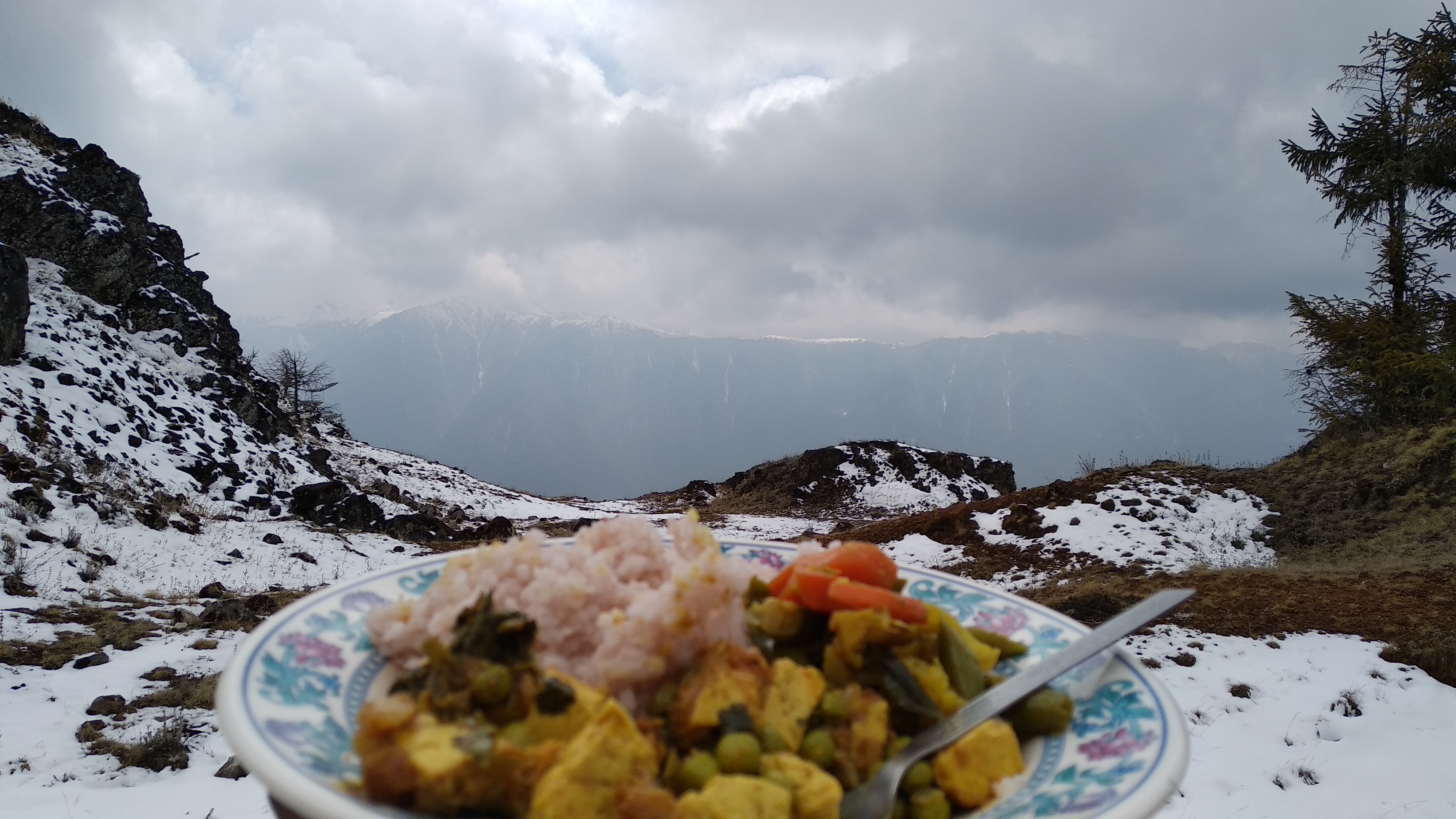 Mountain landscape, Bhutan trek